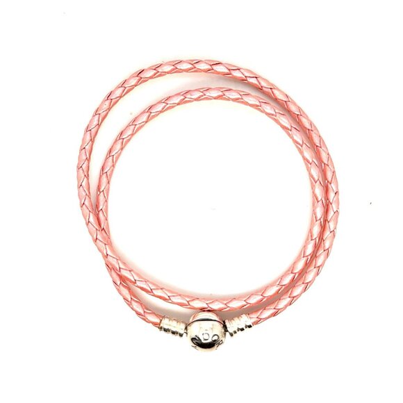 Pink Pandora Double Wrap Bracelet - Picture 3 of 4